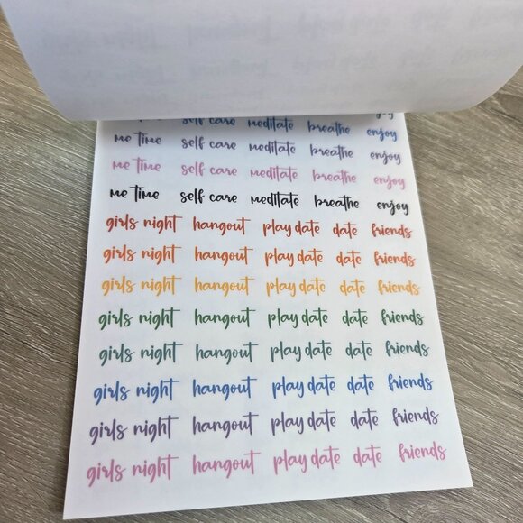 Rainbow Planner Stickers By Kellofaplan Volume Six Missing Two Stickers - Picture 9 of 16